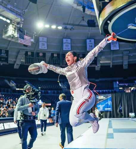 Natalia Botello, campeona de sable en la NCAA 2026