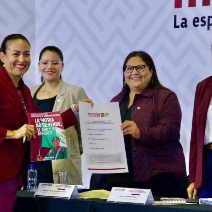 Milena Quiroga se registra como aspirante a coordinadora estatal de Morena en BCS