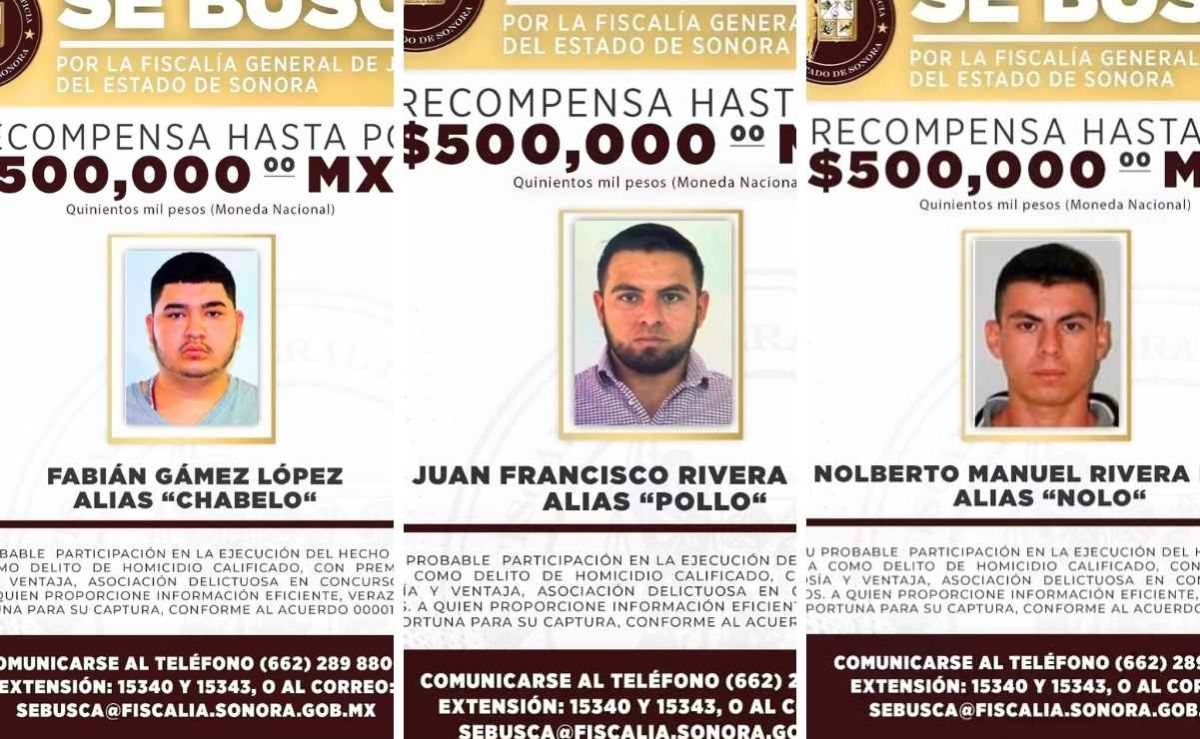 fiscalia-de-sonora-ofrece-hasta-500-mil-pesos-por-cada-uno-de-tres-buscados-por-homicidio